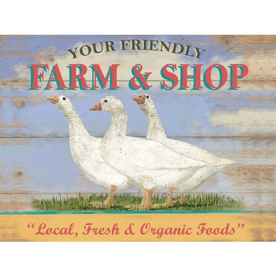 Farm Shop Metal Sign 400 x300mm