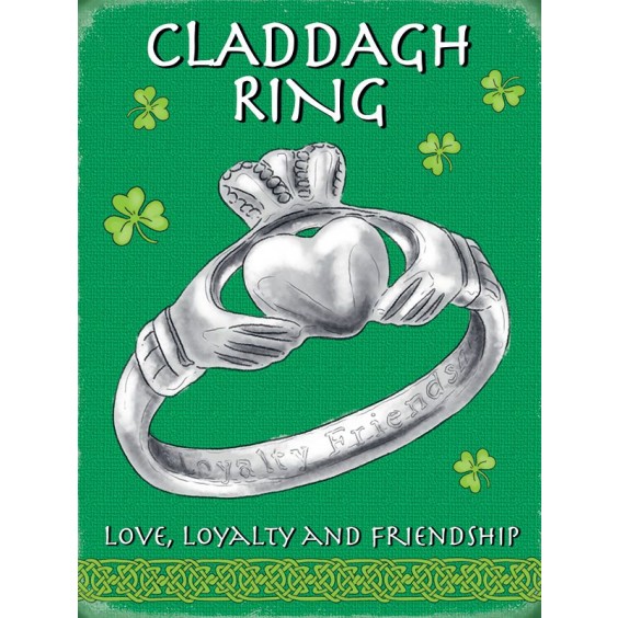 Claddagh Ring Metal Sign 400 x300mm