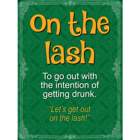On The Lash Metal Sign 400 x300mm