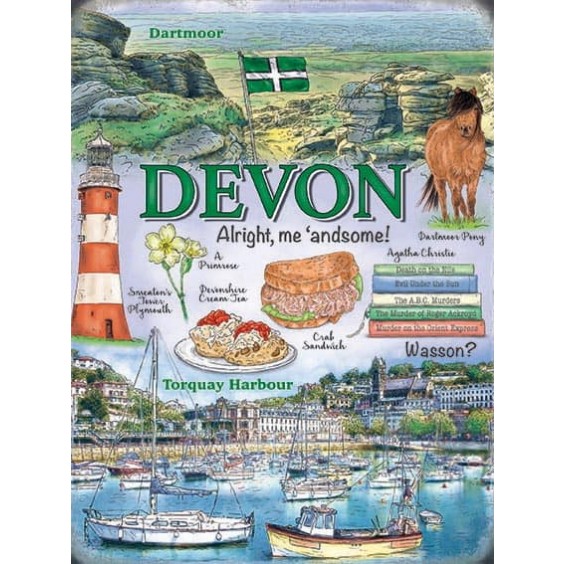 Devon Metal Sign 400 x300mm