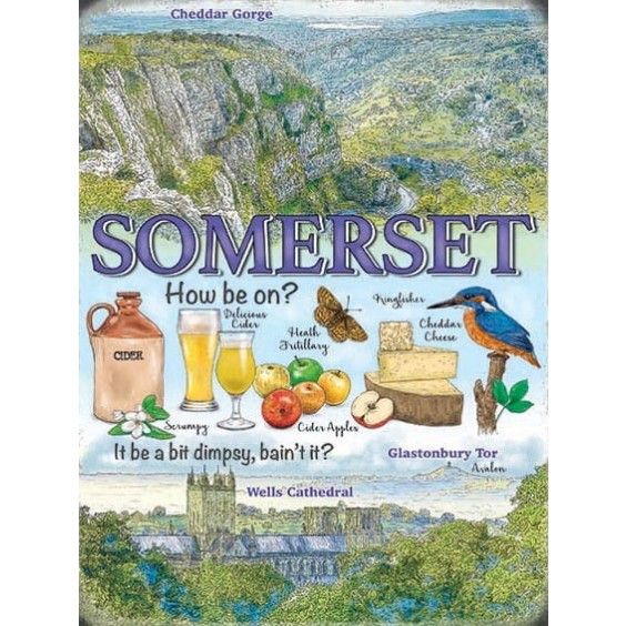 Somerset Metal Sign 400 x300mm