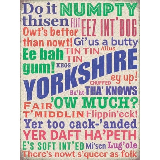 Yorkshire Metal Sign 400 x300mm