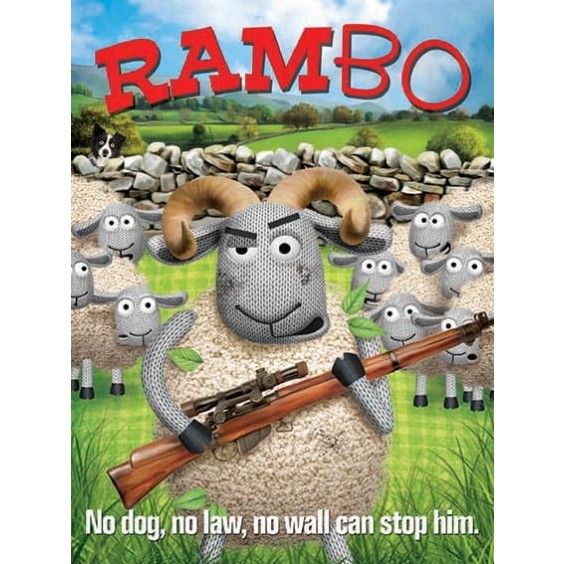 Rambo Metal Sign 400 x300mm