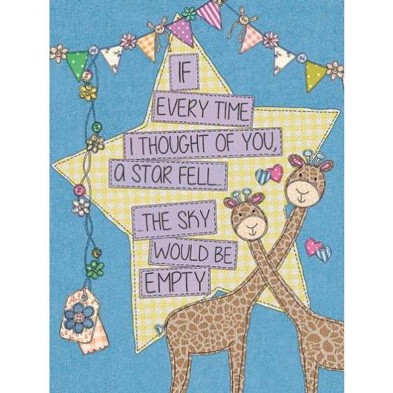 Everytime I Thought Of You Metal Sign 400 x300mm