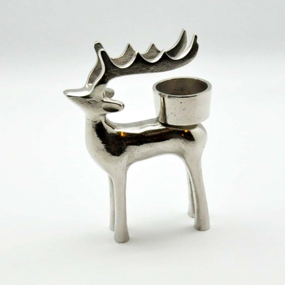 12.5CM REINDEER CANDLE HOLDER