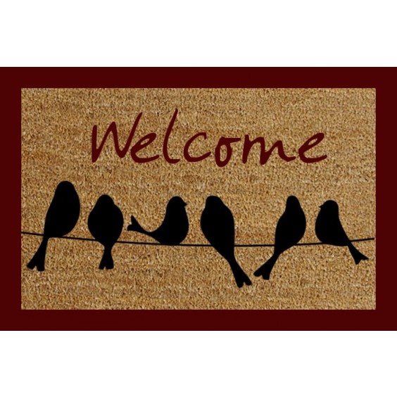 40 X 60 WELCOME BIRDS DOORMAT