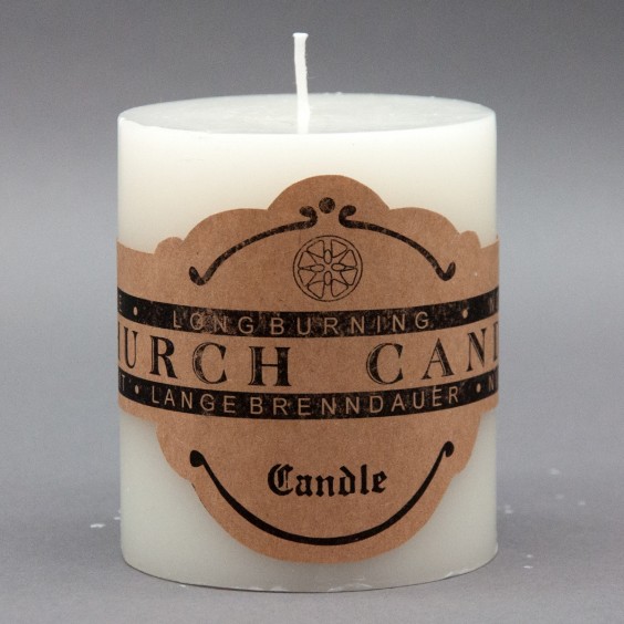 10CM CHURCH CANDLE-BURN TIME 70HRS-CTN 12
