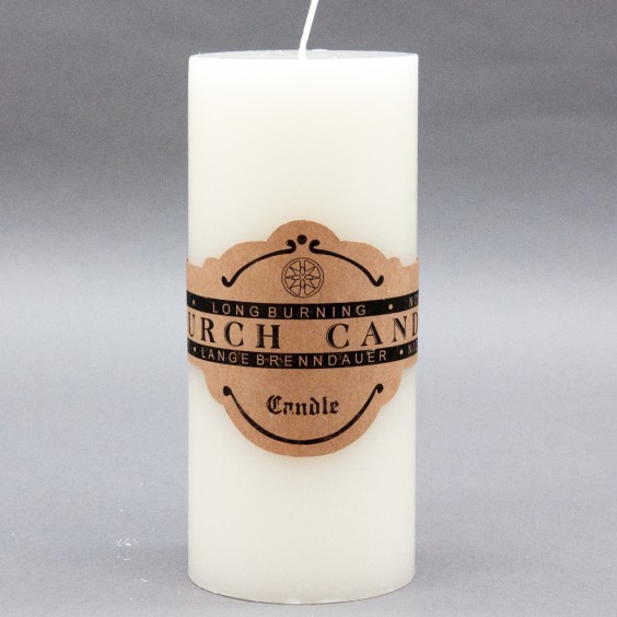20CM CHURCH CANDLE-BURN TIME 135HRS-CTN12