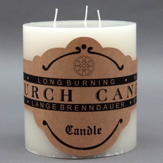 25CM CHURCH CANDLE-BURN TIME 410HRS CTN-3