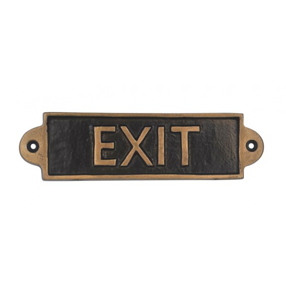 EXIT - METAL SIGN