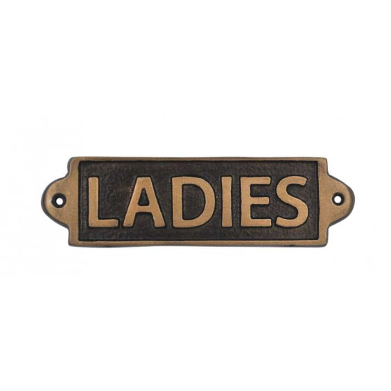 LADIES - METAL SIGN