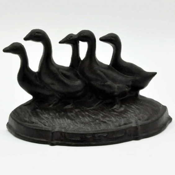 33CM CAST IRON DUCKS DOORSTOP