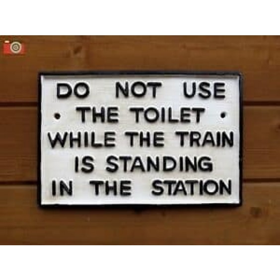 30CM THE TOILET SIGN