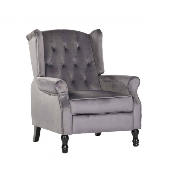 100x78x92 DARK GREY RECLINING CHAIR