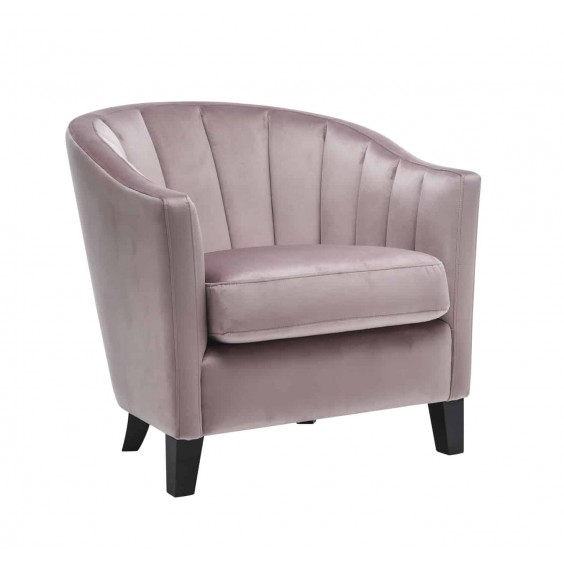 VELVET PINK SOFA CHAIR