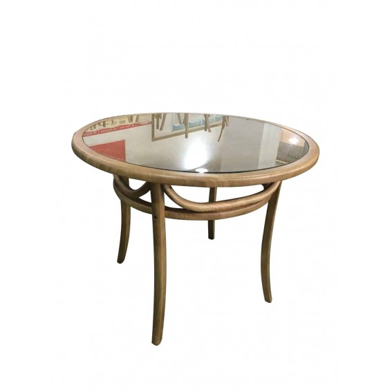 NATURAL ROUND WOODEN TABLE