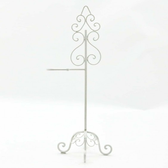 TOILET ROLL HOLDER ON STAND ANTIQUE WHITE
