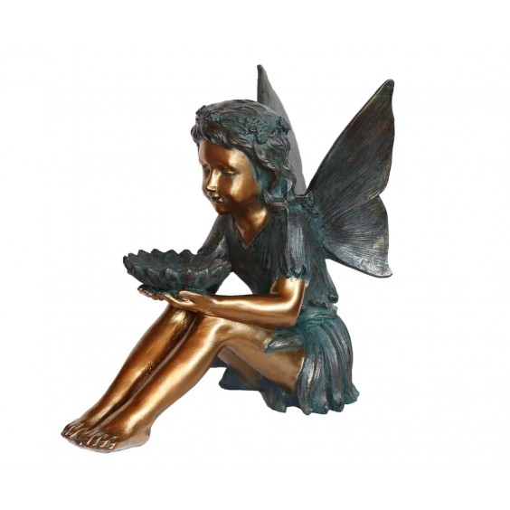 34CM SITTING GARDEN ANGEL