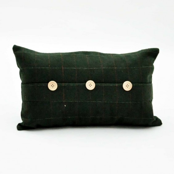 30 X 50CM GREEN VELVET CUSHION