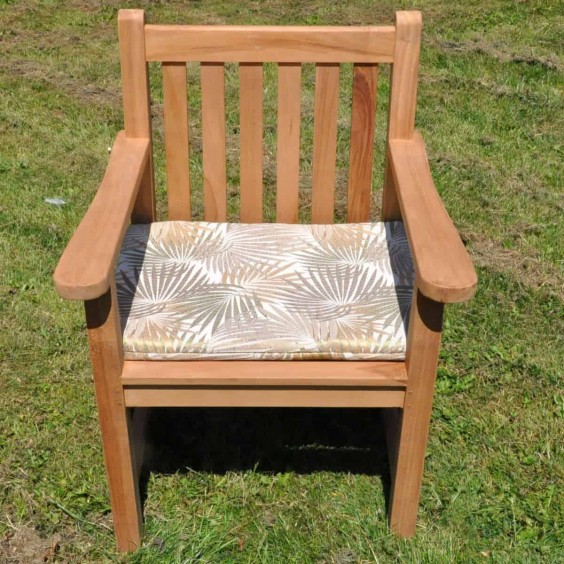 ENGLISH CHAIR OUTDOOR BAMBOO LEAF CUSHION