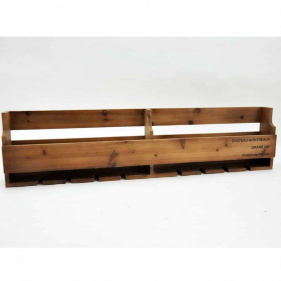 110CM WOOD 8 BOTTLE WALL WINE RACK