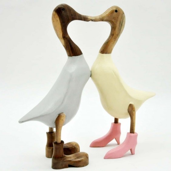 PAINTED KISSING DUCK