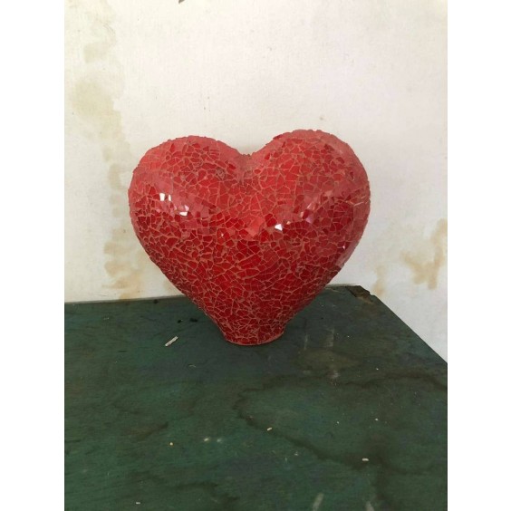 RED MOSAIC HEART
