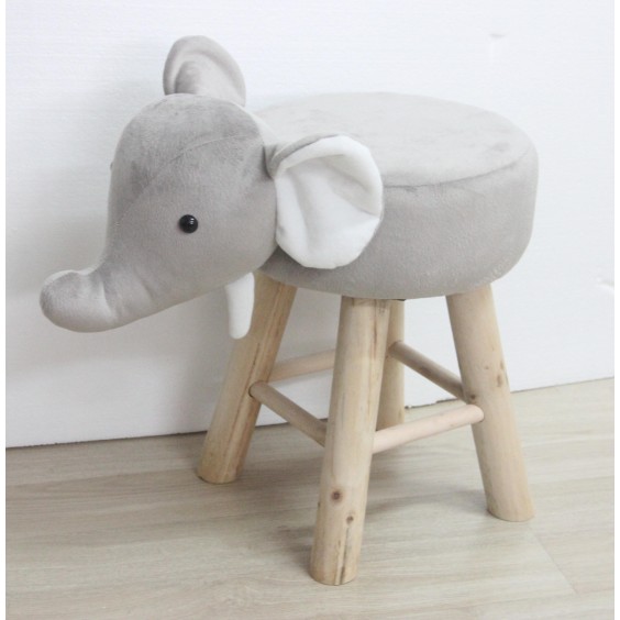 52CM ELEPHANT FOOTSTOOL