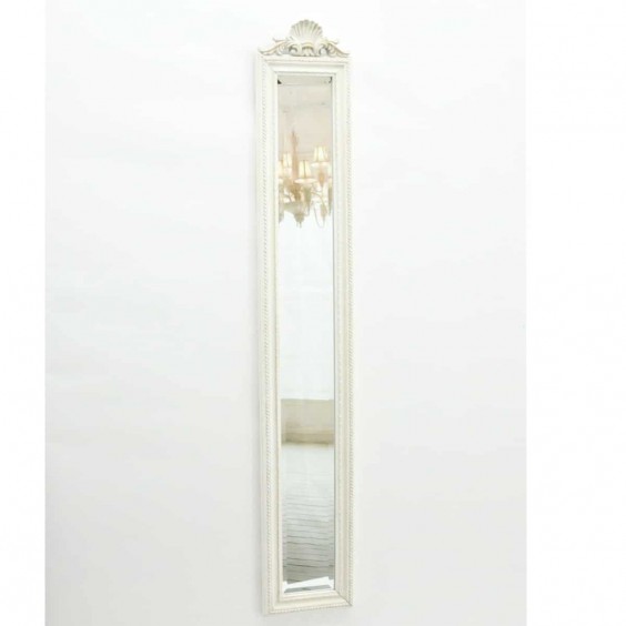 13 X 109CM ANTIQUE WHITE MIRROR