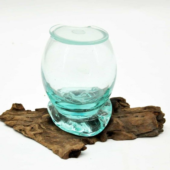TEAK ROOT GLASS JAR