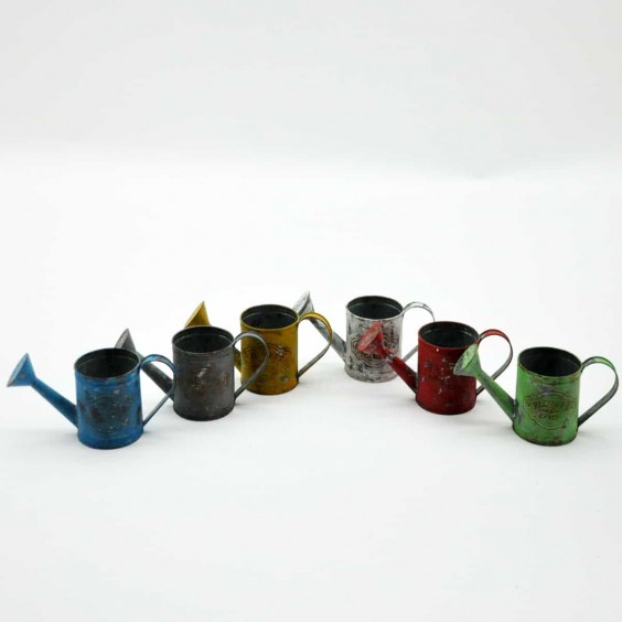 10CM GALVANISED METAL WATERING CAN