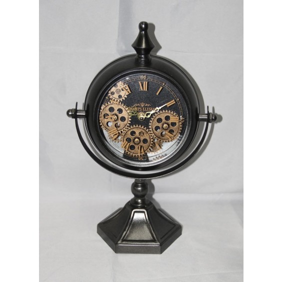 37.5CM BLACK TABLE CLOCK