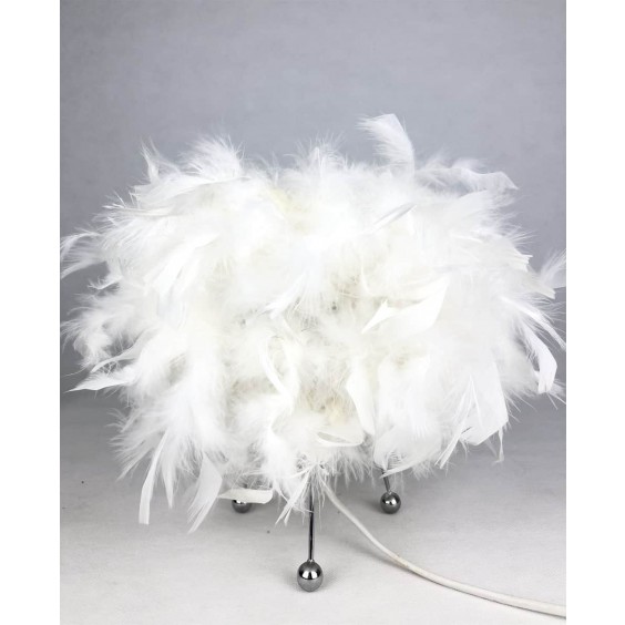 25CM WHITE BEDSIDE TABLE LAMP