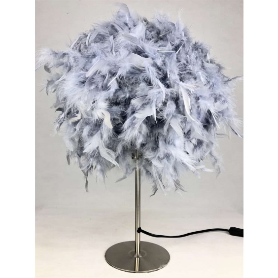 60CM GREY TABLE LAMP