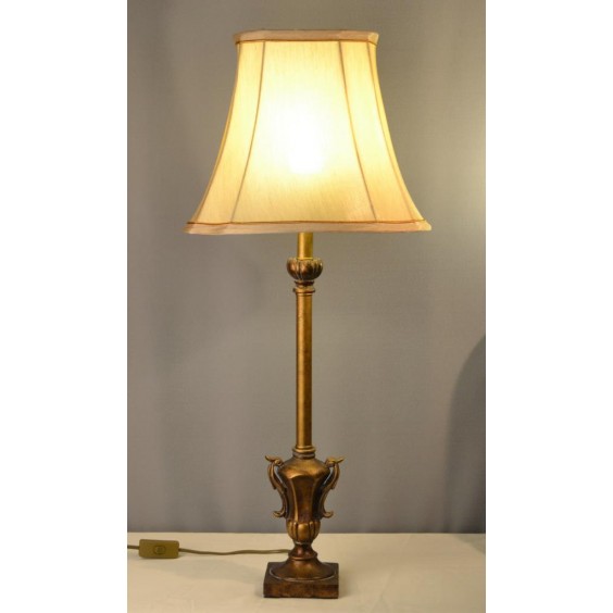 ANTIQUE GOLD BUFFET LAMP