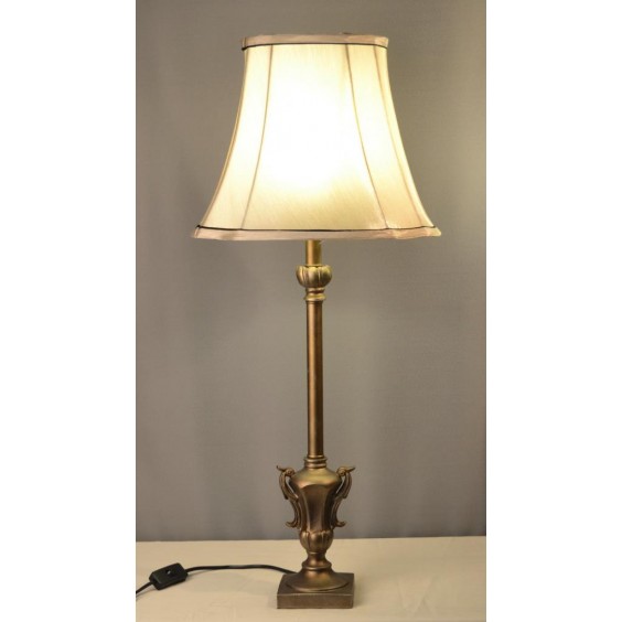 ANTIQUE SILVER BUFFET LAMP