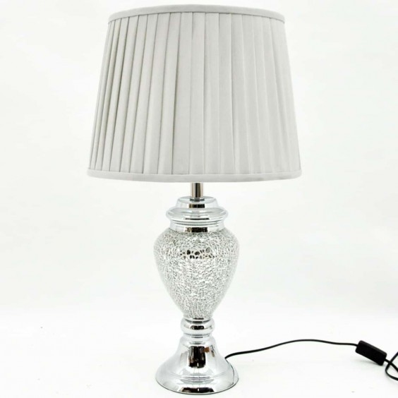 66x38x38CM CRACKLE GLASS LAMP AND SHADE