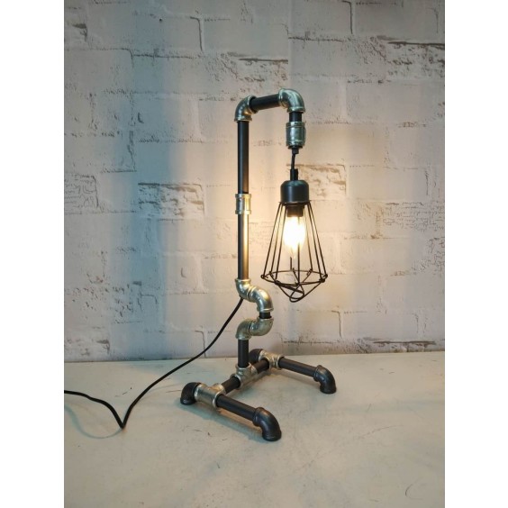 51CM METAL INDUSTRIAL PIPPING TABLE LAMP