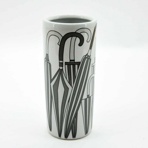 18" BLACK AND WHITE UMBRELLA STAND