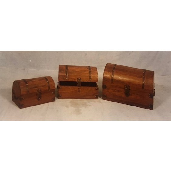 HALF ROUND CHEST SET OF 3
