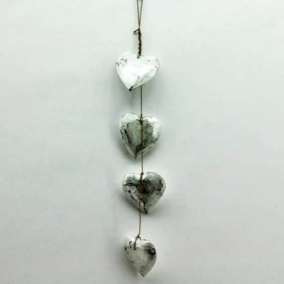 10CM GREY HEART