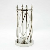 38CM NICKLE PLATED HURRICANE LAMP