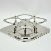 34CM NICKLE PLATED BOTTLE STAND