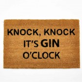 40 X 60 KNOCK ITS GIN OCLOCK DOORMAT