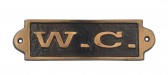 WC - METAL SIGN