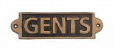 GENTS - METAL SIGN