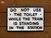 30CM THE TOILET SIGN