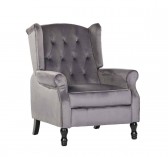 100x78x92 DARK GREY RECLINING CHAIR