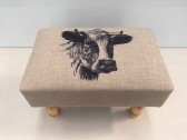 COW FOOTSTOOL 40CMX25CMX25CM