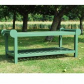 GREEN LUTYEN STYLE TEAK GARDEN COFFEE TABL